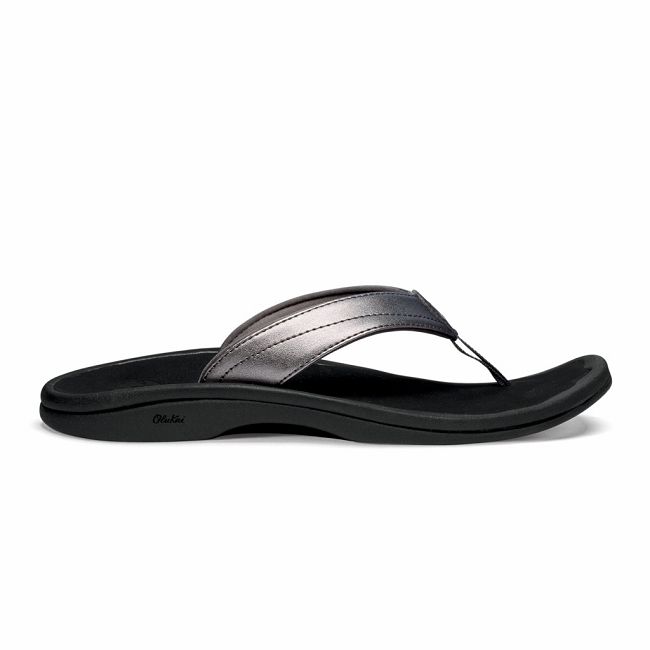 Sandalias Olukai ‘Ohana - Chanclas Mujer Plateados 20416-938